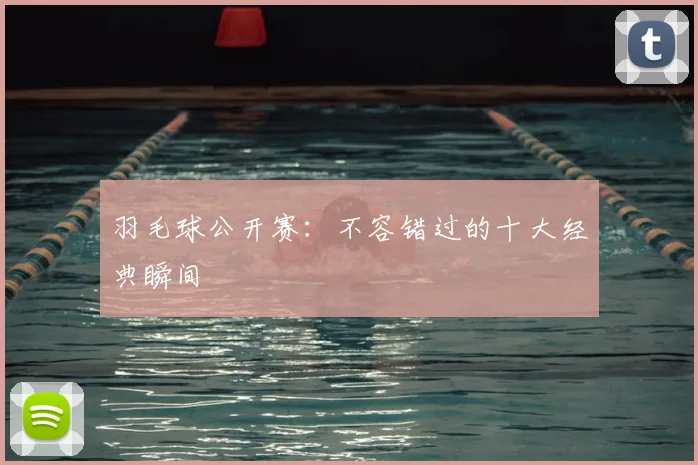 羽毛球公开赛：不容错过的十大经典瞬间